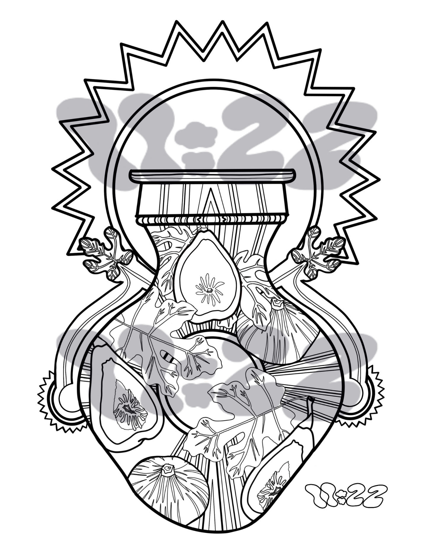 “So Close to the Sun” Coloring Page